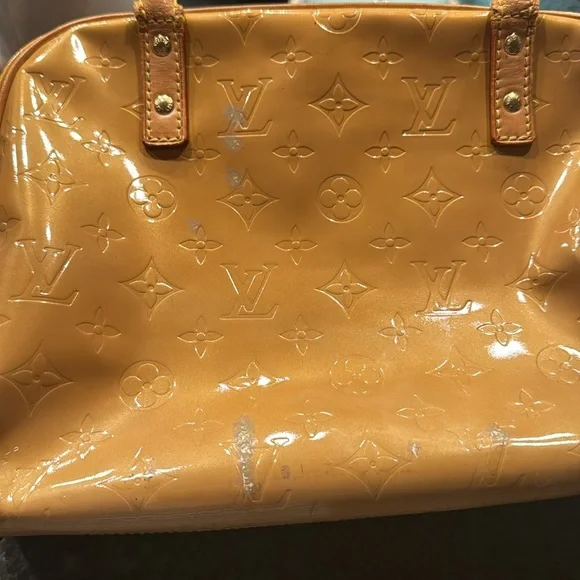 🌺⚜️New Listing-Louis Vuitton Gold Vernis Thompson Square Tote⚜️⚜️ - Picture 9 of 13